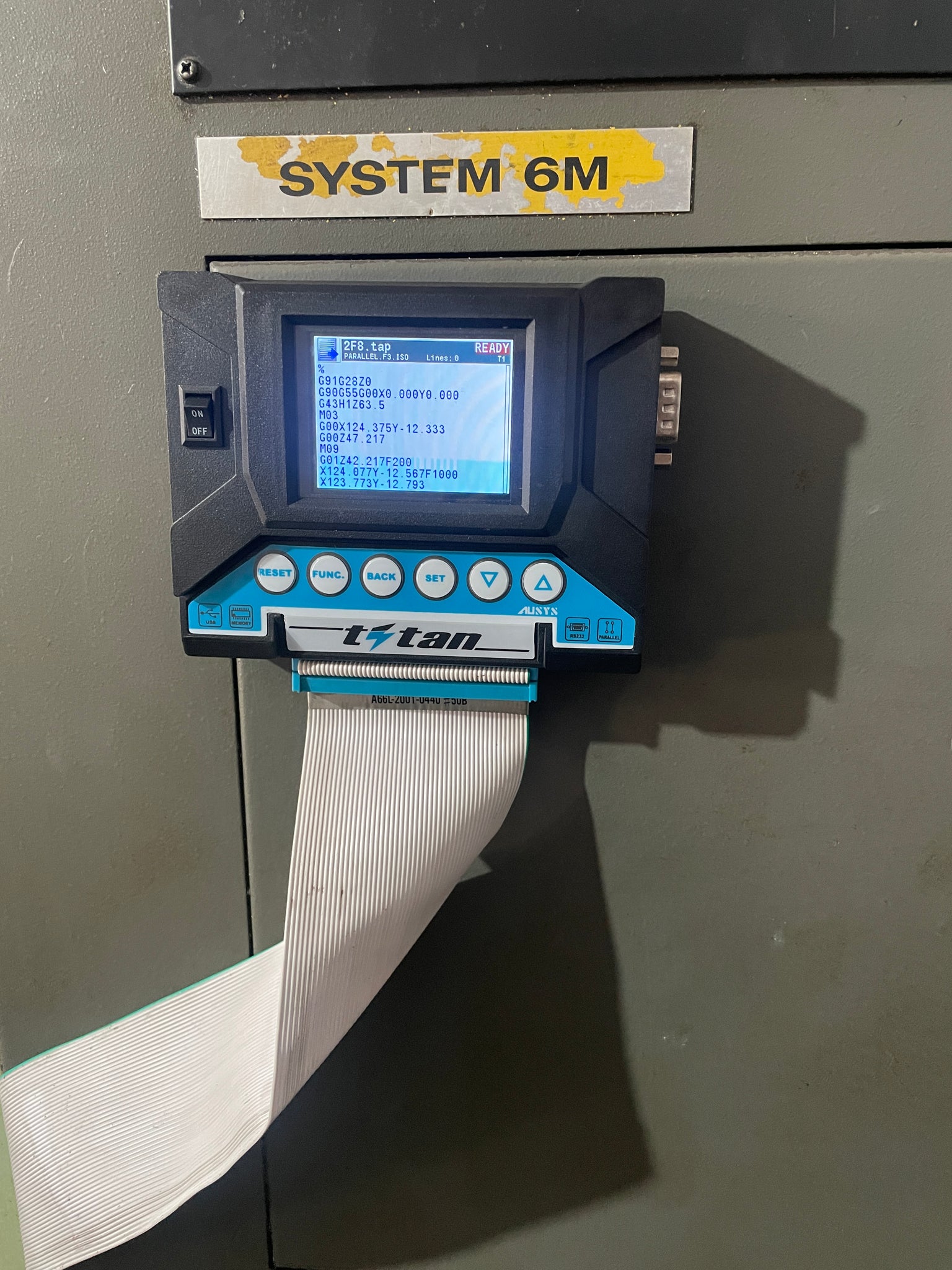 DNC TITAN ports RS232 and 50 pin parallel for FANUC